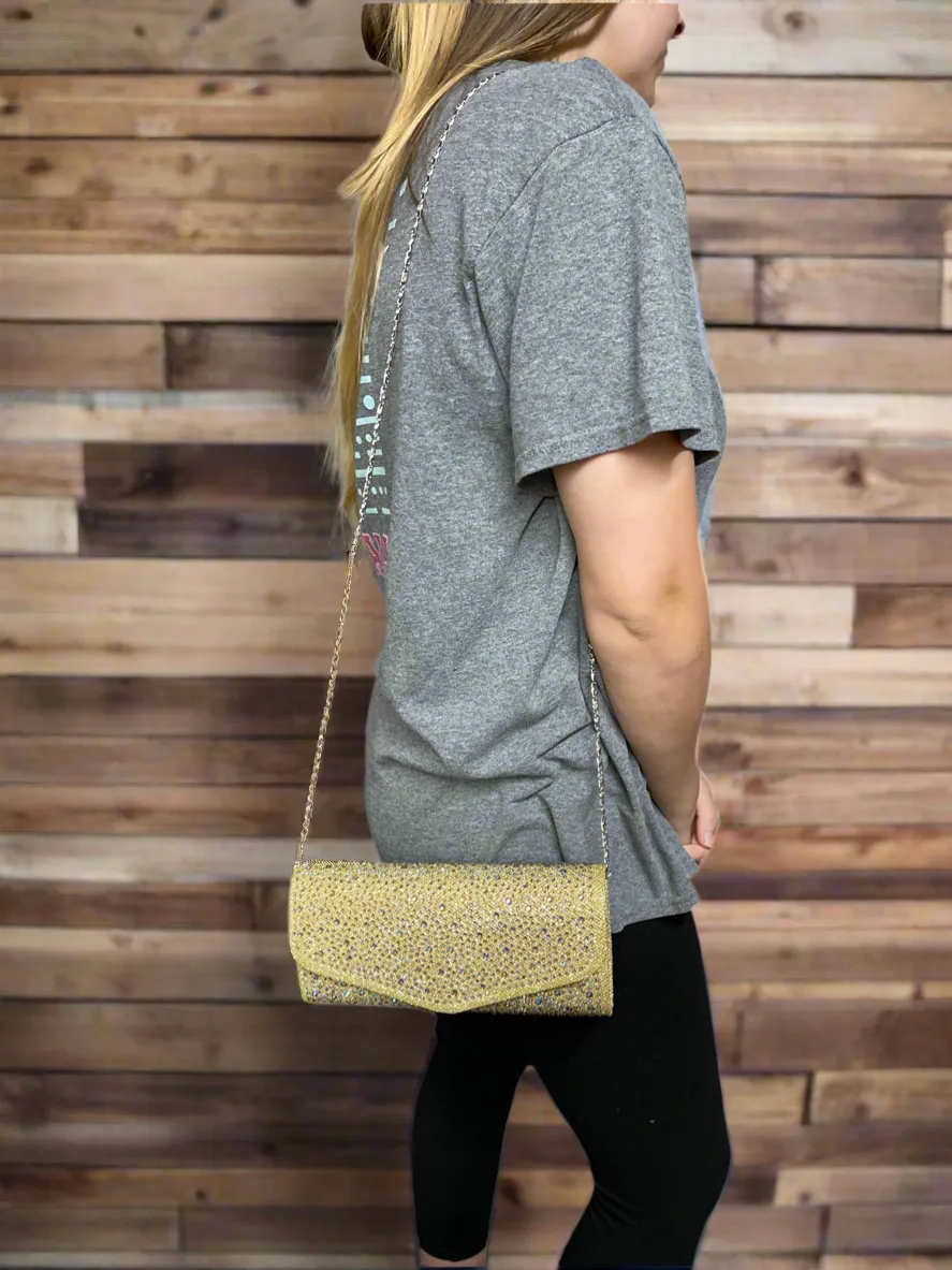 Rhinestone Clutch Purse