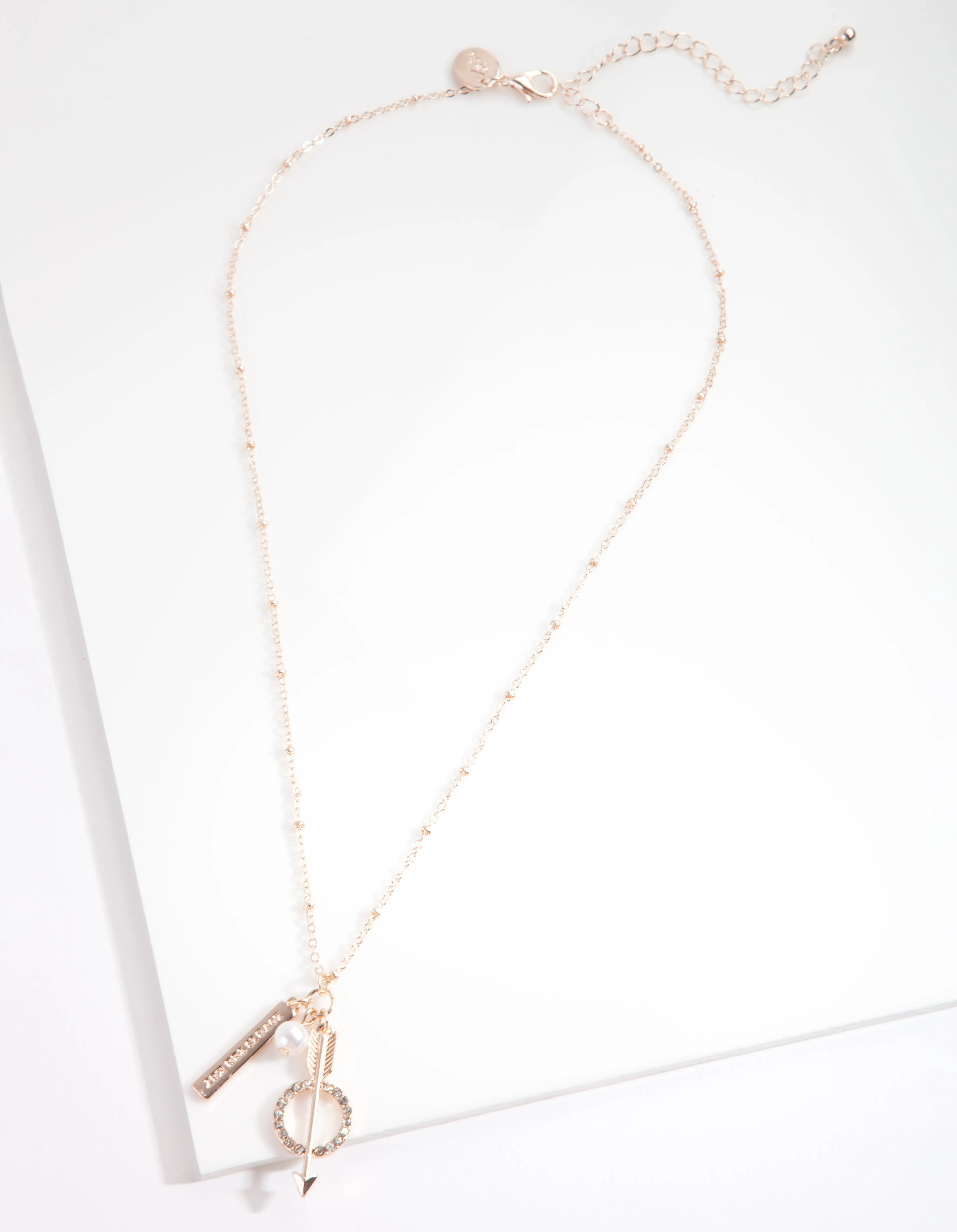 Rose Gold Keepsake Charm Necklace