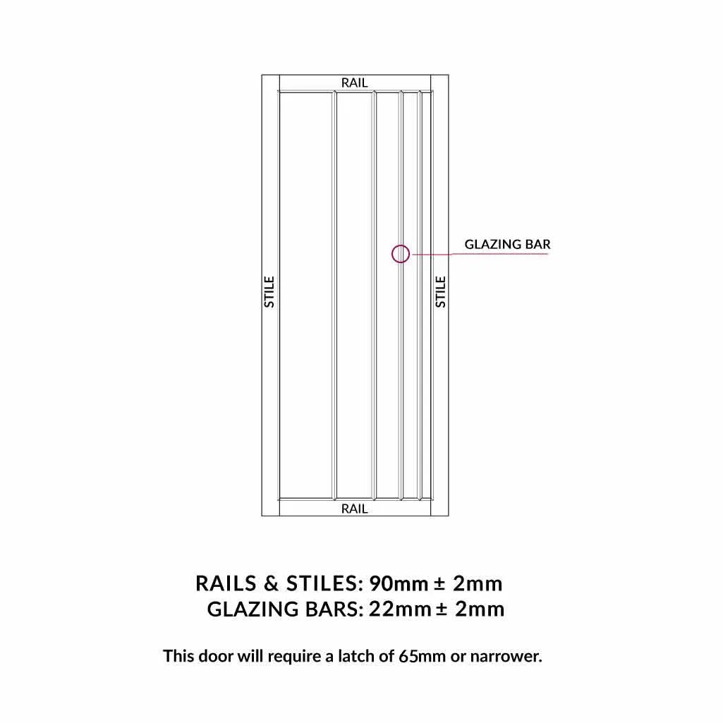 Simona Panel Solid Wood Internal Door UK Made  DD0105P - Cloud White Premium Primed - Urban Lite® Bespoke Sizes