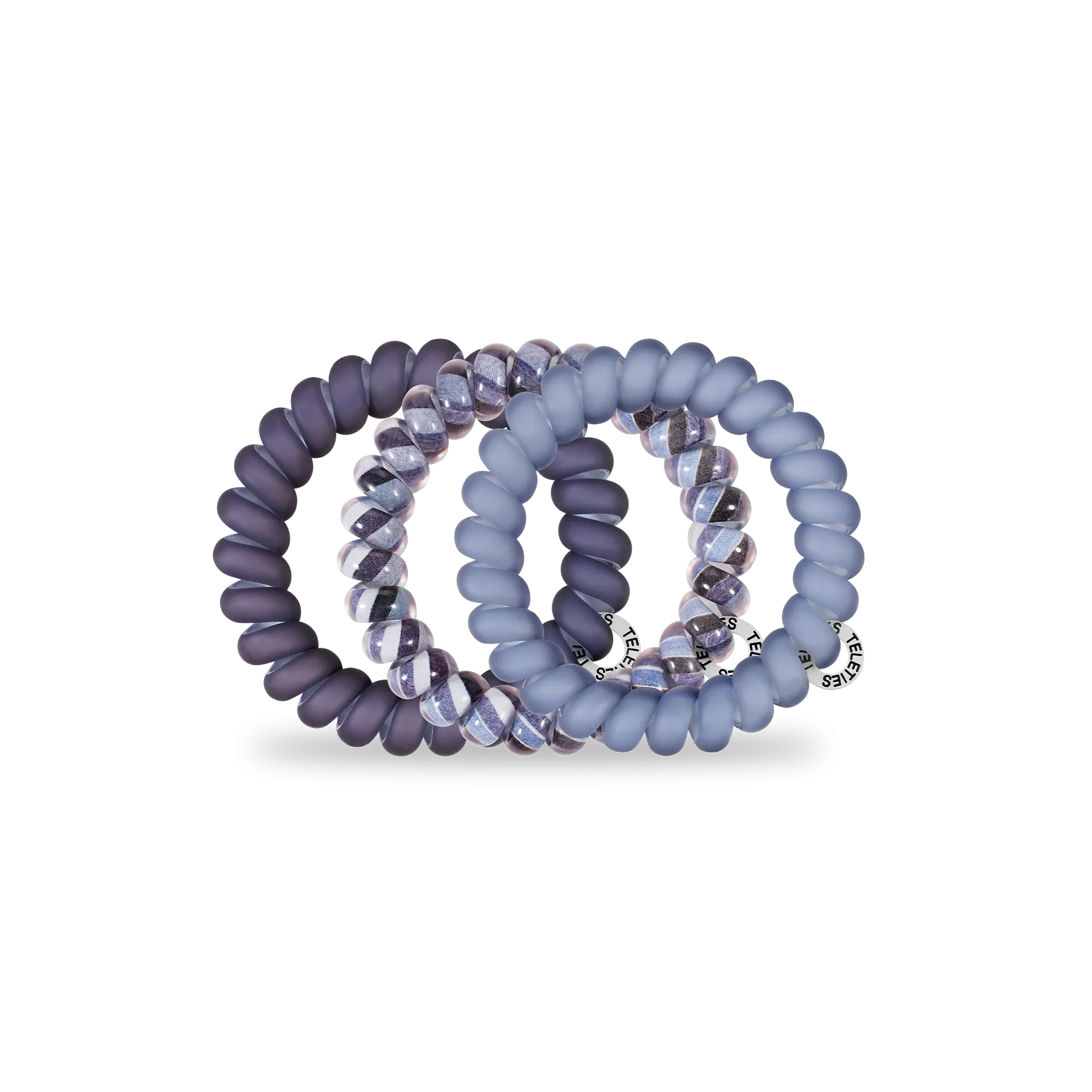 Spiral Hair Coils | Large | Midnight Rain Hair Ties