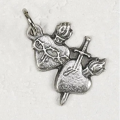 Twin Hearts Silhouette Medal