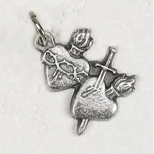 Twin Hearts Silhouette Medal