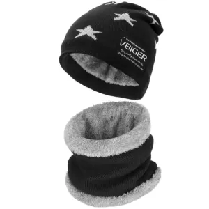Vbiger Kids Winter Knitted Hat And Infinity Scarf Set 2 Pieces Warm Winter Knitted Set