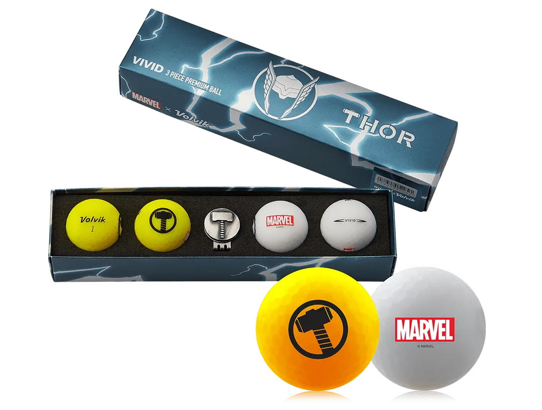 Volvik Marvel Limited Edition Marvel Golf Ball Gift Packs