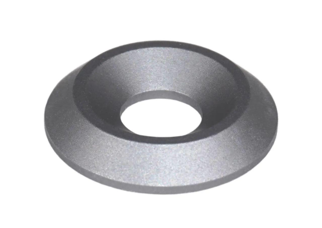 ZSPEC M8 Fender-Finish Washers for M8 FHSC Flat-Head Fasteners, Billet, 10-Pack