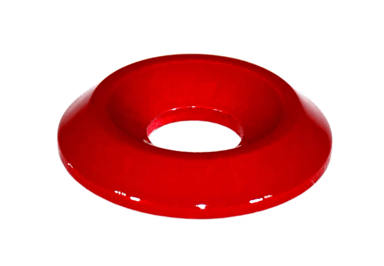 ZSPEC M8 Fender-Finish Washers for M8 FHSC Flat-Head Fasteners, Billet, 10-Pack