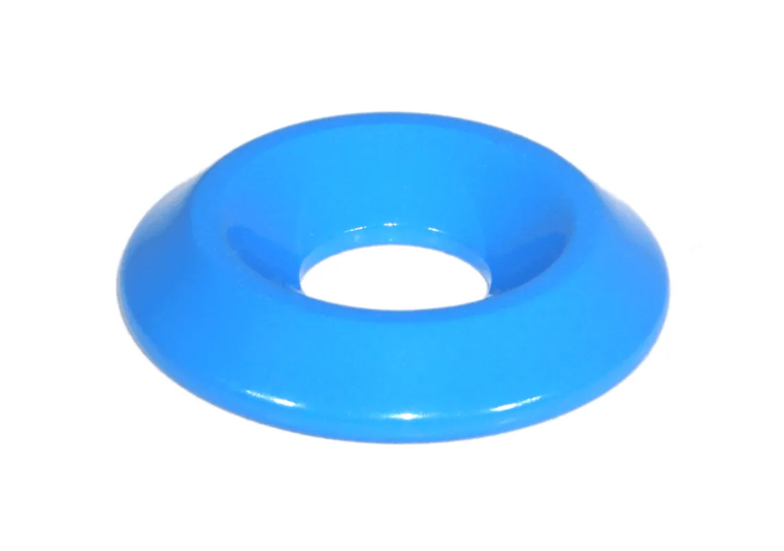 ZSPEC M8 Fender-Finish Washers for M8 FHSC Flat-Head Fasteners, Billet, 10-Pack