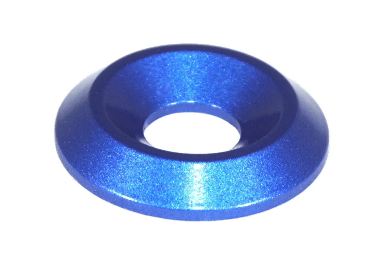 ZSPEC M8 Fender-Finish Washers for M8 FHSC Flat-Head Fasteners, Billet, 10-Pack